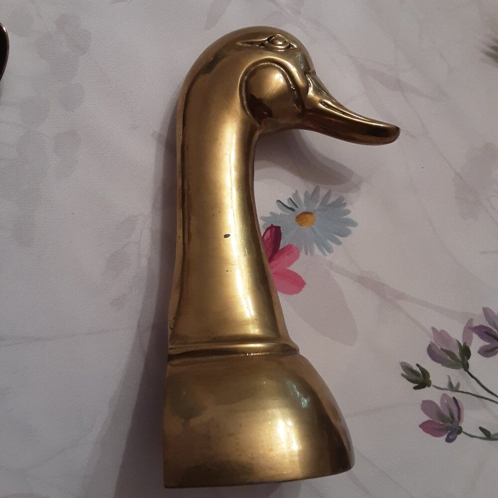 VINTAGE SOLID BRASS BOOKEND